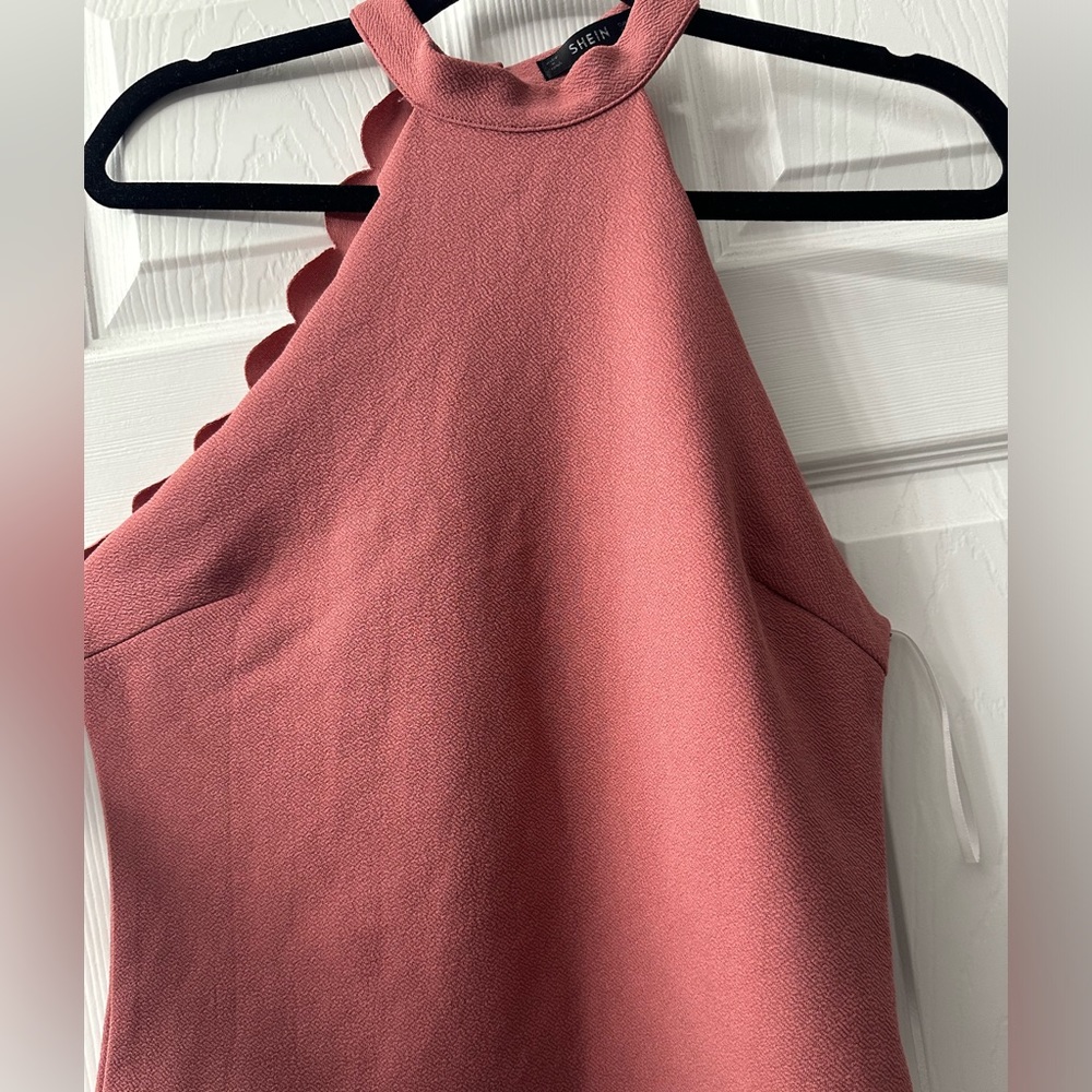 SHEIN mauve pink halter top size Large